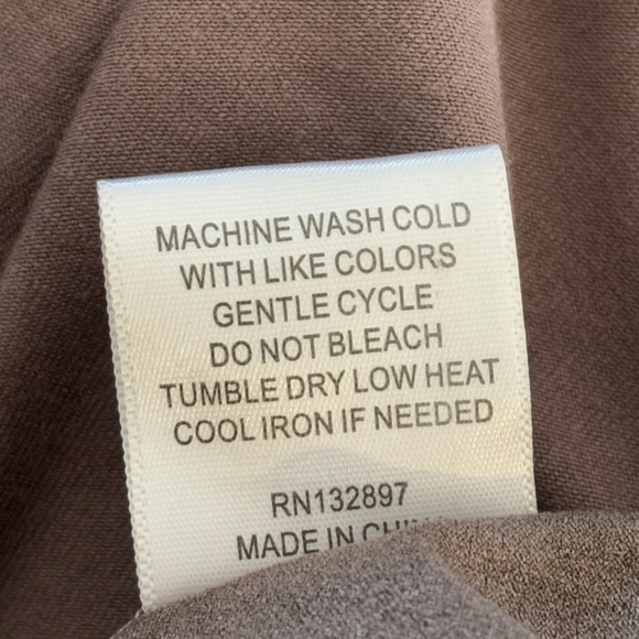 Jane and Delancey Women's Long Sleeve Taupe SZ L Open Waterfall Cardigan - Picture 9 of 9